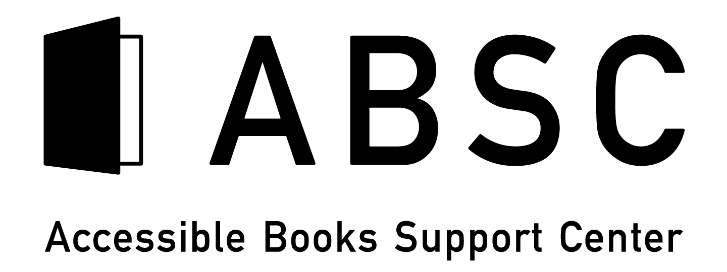 ABSC (Accessible Books Support Center) logo 